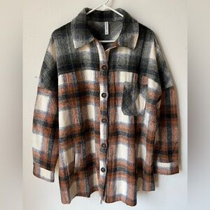 Zenana Outfitters Multicolor Plaid Shacket